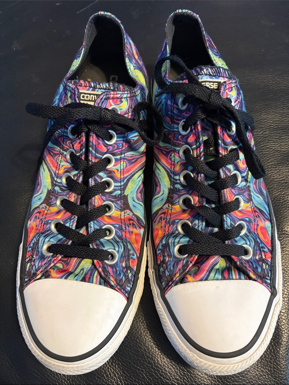 Converse CTAS Chuck Taylor All Star Ox Low-Tops Sneakers Satin Swirl Oil Slick